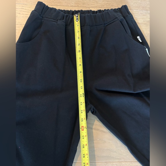 Le Bon Shoppe ARC Pants Barrel Wide Leg 100% cotton pull on Black Canvas Large - Picture 12 of 14